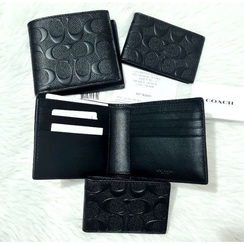 Coach Men's Wallet with Insert Embossed Shopee Philippines