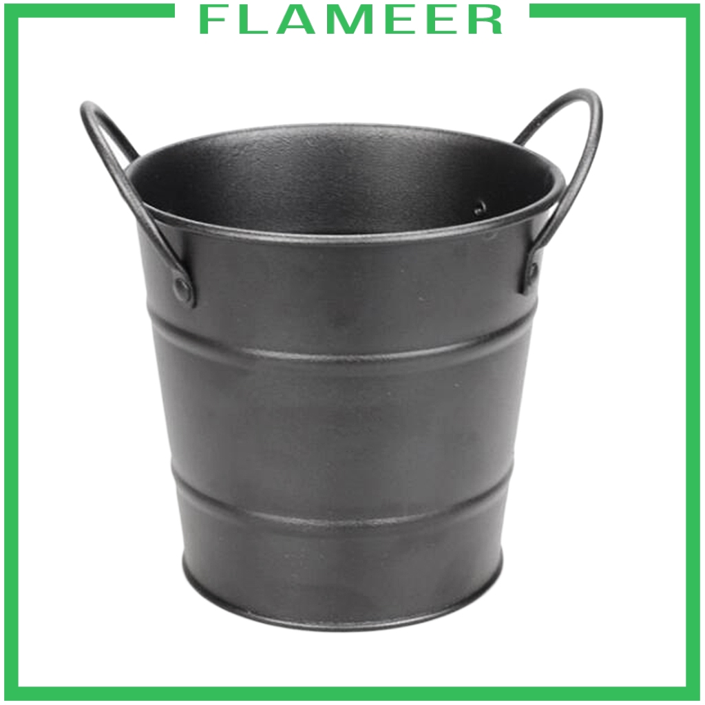 Mini Metal Pail, Stainless Food Pail for Appetizers, Fruits, Snacks