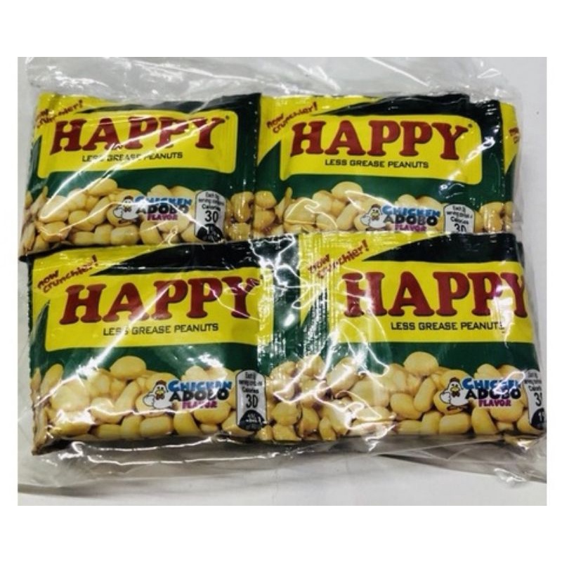 Happy peanut chicken adobo flavor 20 pcs per pack Shopee Philippines