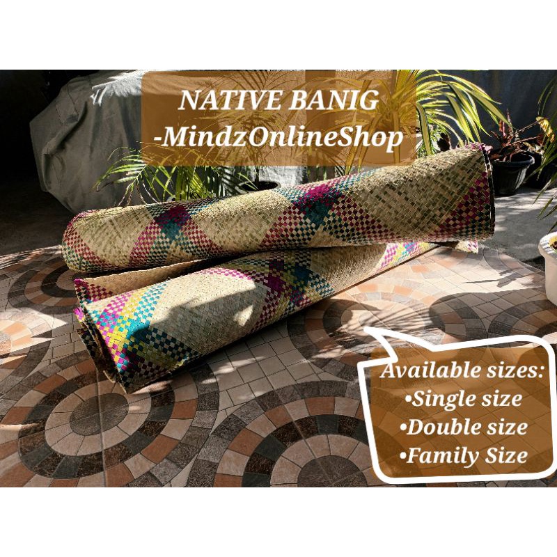 Double Size High Quality Native Banig or Handwoven Mat Shopee Philippines