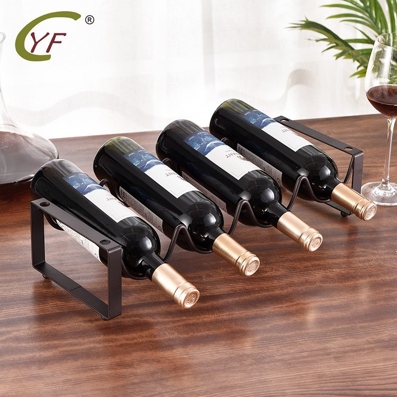 Wine rack desktop wine rack stackable storage wine display083 Shopee