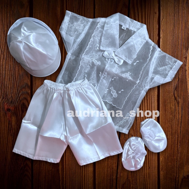 Baptismal Barong Set Newborn Baptismal Clothes christening clothes