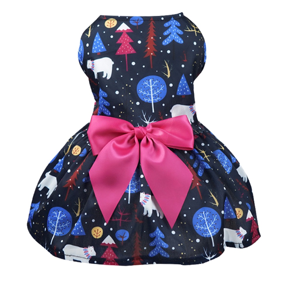 Dog christmas dress Puppy Dress Shih Tzu Pet Skirt Dog Clothes Terno