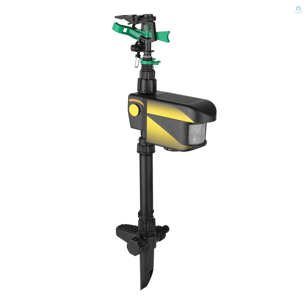 Solar Power MotionActivated Sprinkler Yard Enforcer with 3 Time Modes