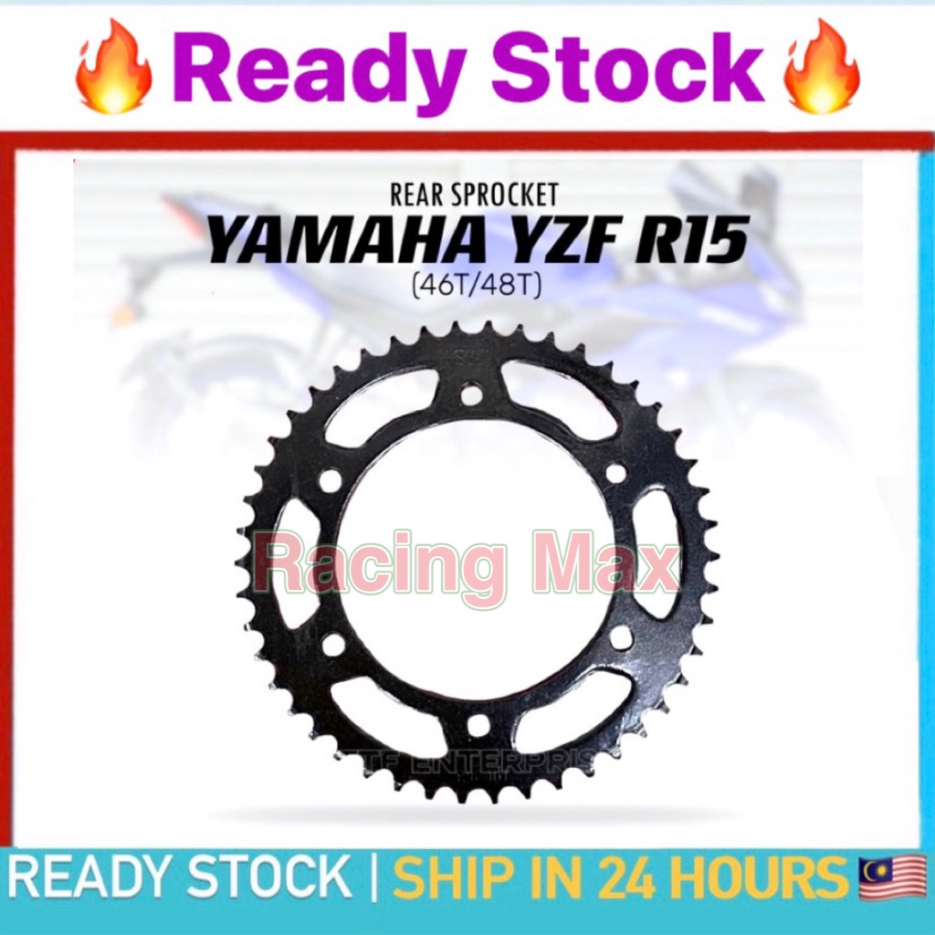 Yamaha R15 / MT15 MT15 428 Rear Sprocket 46T 48T 46 48 52T YZFR15 52 YZF R15 SPOCKET SPOKET