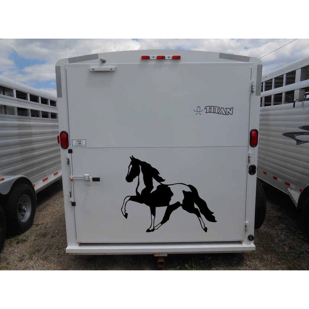 Paint Horse Trailer DecalVinyl Decal Sticker Horse Trailer Bumper