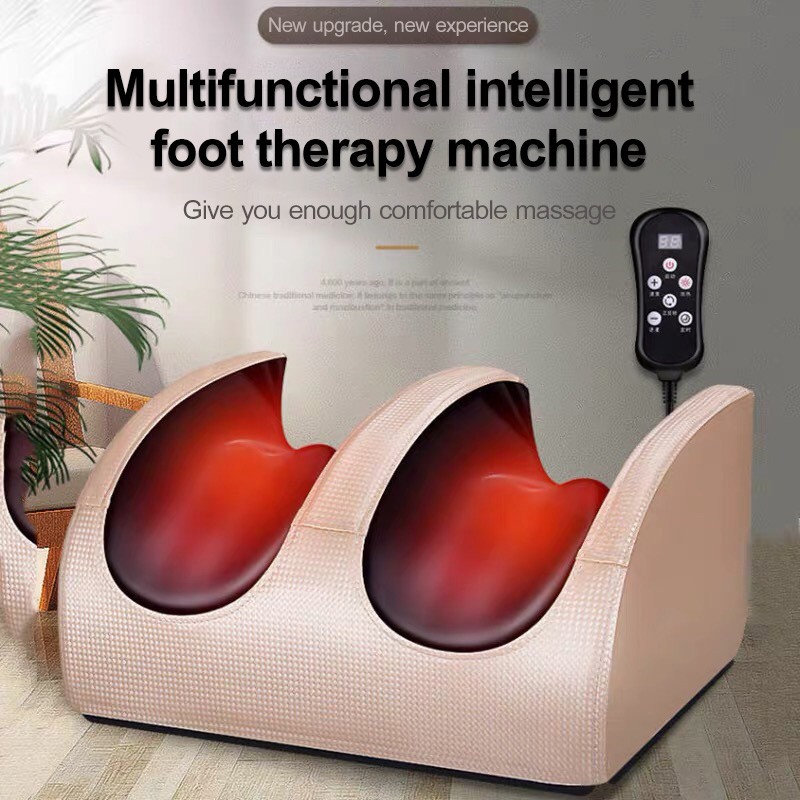 Electric Foot heating Leg Relax Massager Acupoint Machine Remote