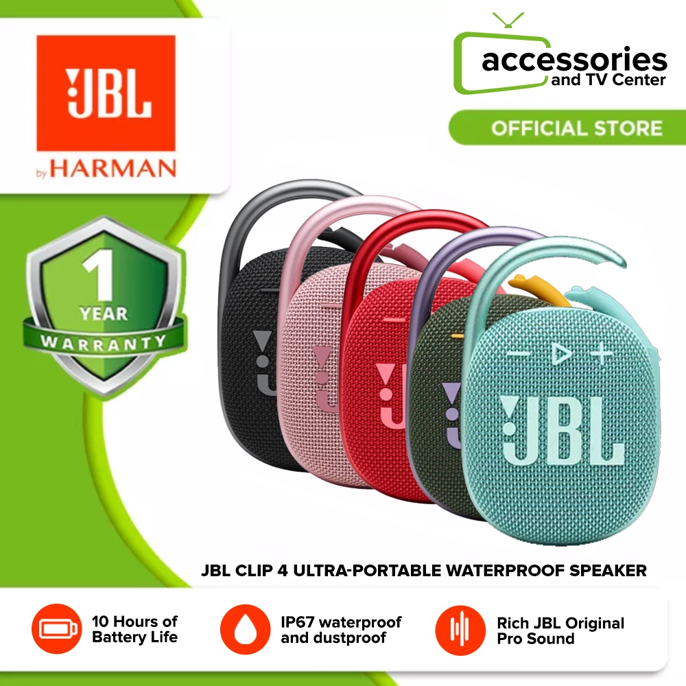 JBL Clip 4 Ultraportable Waterproof Speaker Shopee Philippines