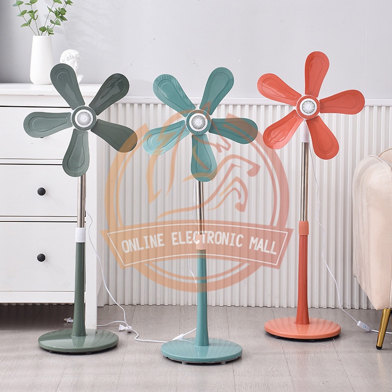 BZ 5 Blades Adjustable Stand Fan Portable Stand Fan Foldable Stand Fan