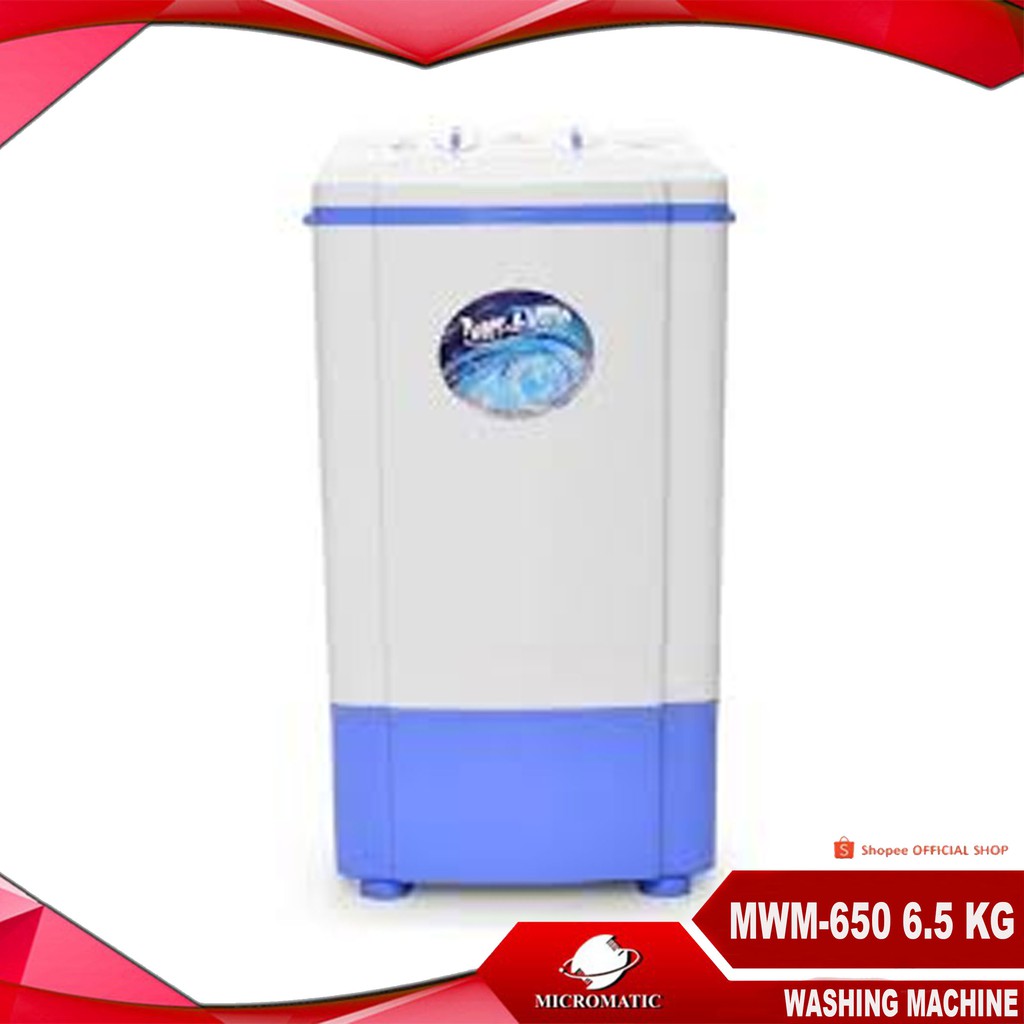 Micromatic MWM650 6.5 Kg Single Tub Washing Machine Shopee Philippines