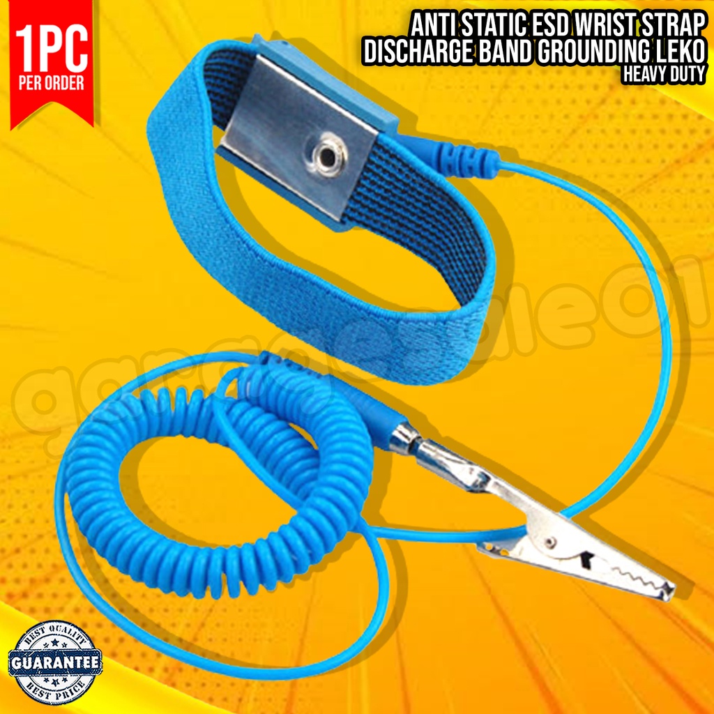Anti Static Wrist Strap Grounding Electricity Discharge ESD Shopee