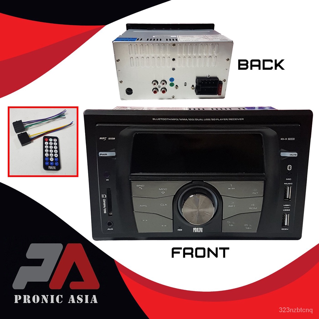Proline GPX99BT 2 Din Car Stereo w/ Bluetooth, Radio, USB/SD Card Slot 8fKE Shopee Philippines
