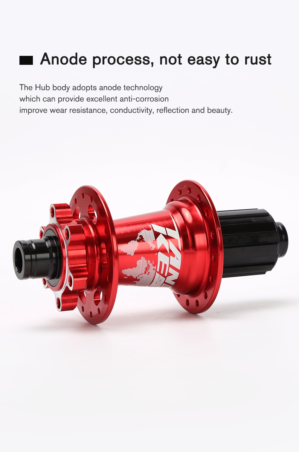 TANKE 32 36 Holes Mtb Bike Hub 6 Pawls 3 Teeth Bearing 120 Clicks