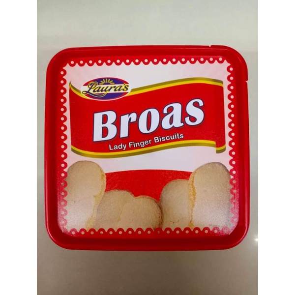 350g Laura's Broas Lady Finger Biscuits Pasalubong Treats Shopee