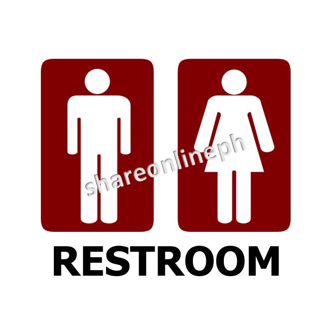 ☬Laminated Signages Restroom Signage Sign Boards Rest Room