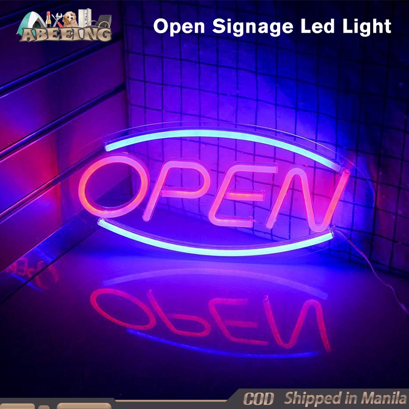 Open Signage Led Light Wall Hanging Neon Open Sign Light for Businesses