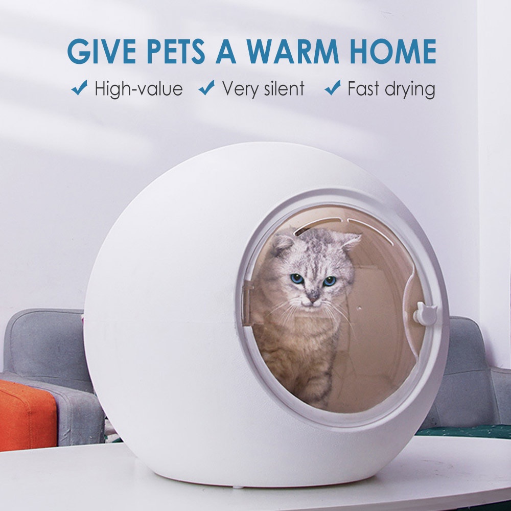 Automatic Pet Drying Box Smart Dog Hair Dryer Silent Safety Control Cat