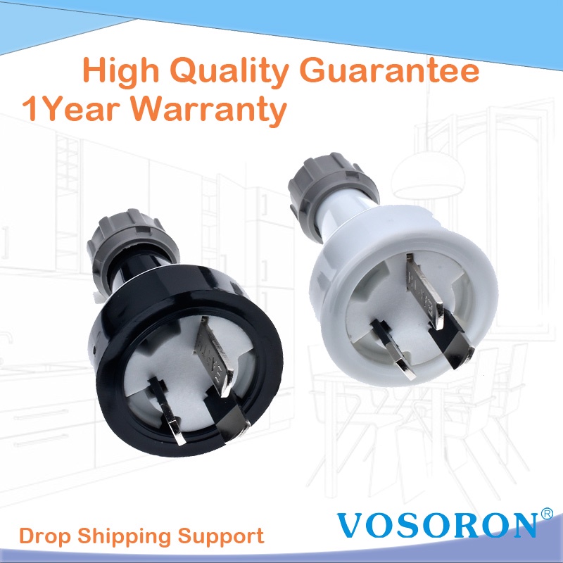 SAA Australian 10A/15A 3 Pin Rewire Female & Male Plug For DIY Power