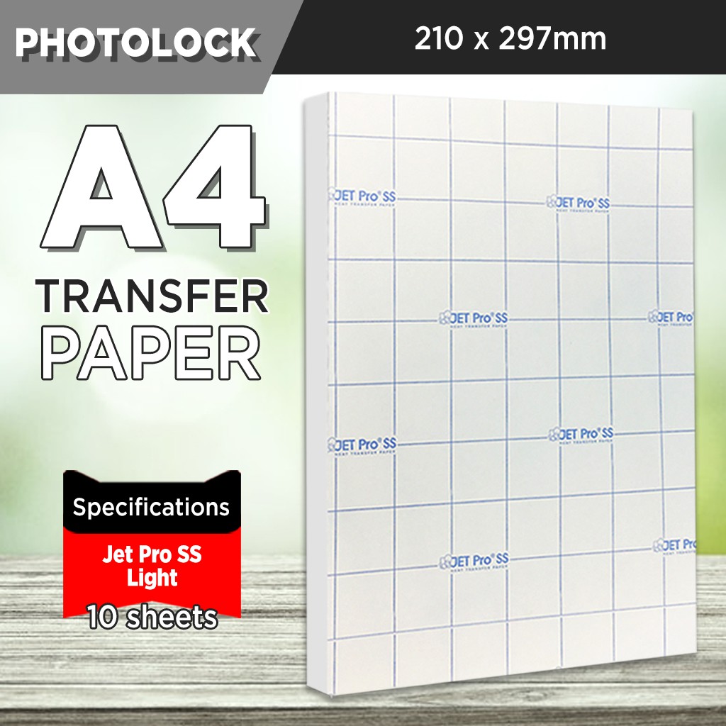 (10 sheets) US Dark Transfer Paper US Light A4 Size , 3G JetOpaque Heat Transfer Paper