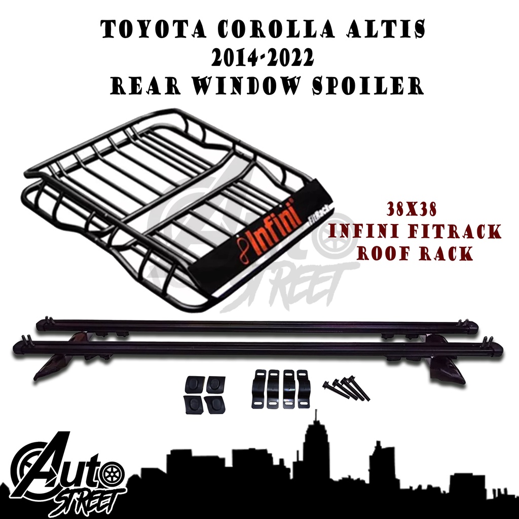 Isuzu Mux 20152020 INFINI FITRACK 38x38 Steel Roof Rack Bundle with