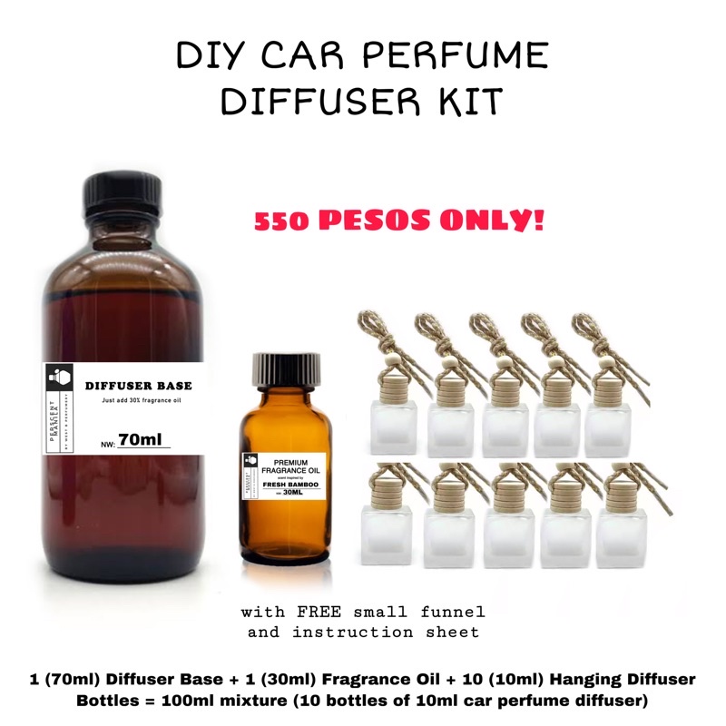 DIY CAR PERFUME HANGING DIFFUSER KIT Shopee Philippines