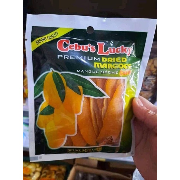 Cebu's Lucky Premium Dried Mangoes in 100 grams per pack.. Best in