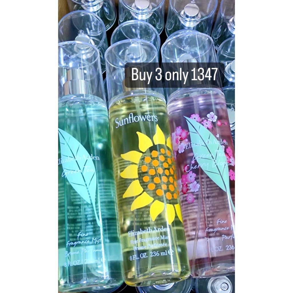 Elizabeth Arden Body Mist Green tea/Cherry Blossom/Sunflower 236ml/8oz