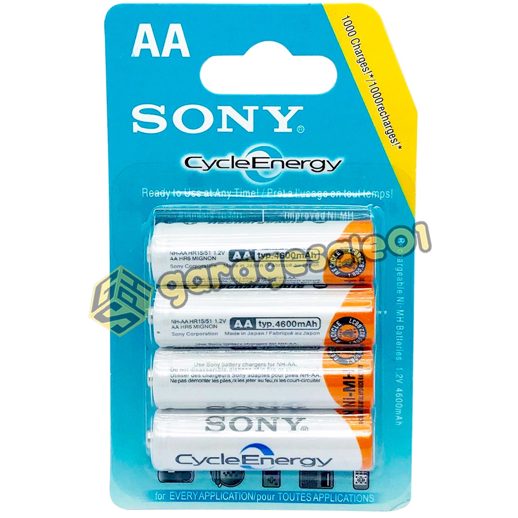 SONY AA Rechargeable Battery Heavy Duty (4PCS IN 1 CARD) Shopee