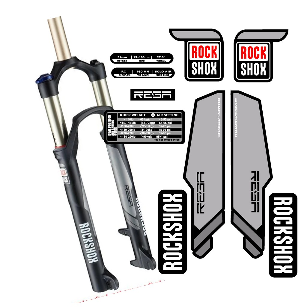 Decal Sticker REBA RL RLT MTB Downhill Fork Sticker Shopee Philippines