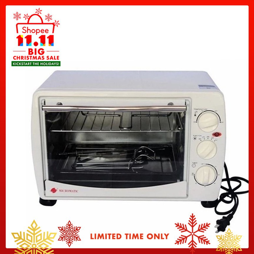 Micromatic MRO18 Electric Rotisserie Oven 19L (White) Shopee Philippines