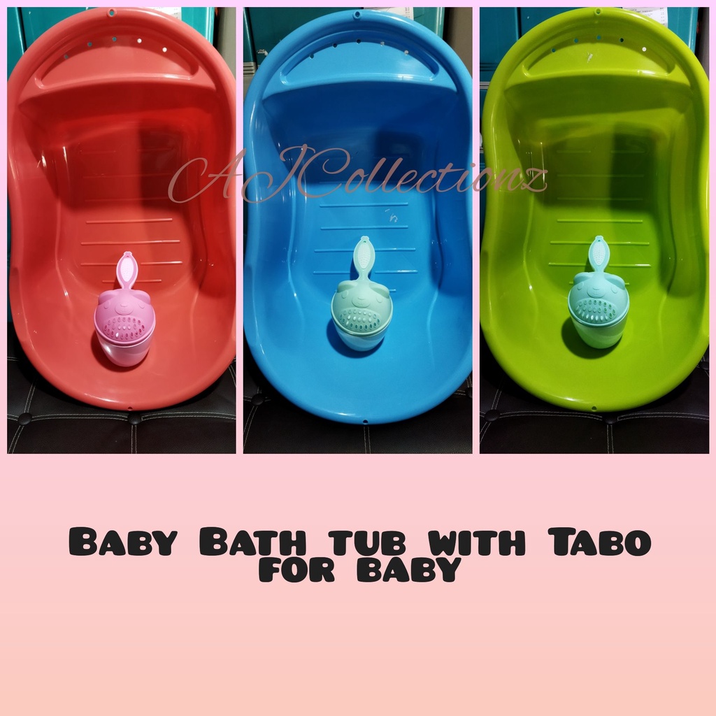 Assorted Color Baby Bath Tub with Tabo/dipper Set Shopee Philippines