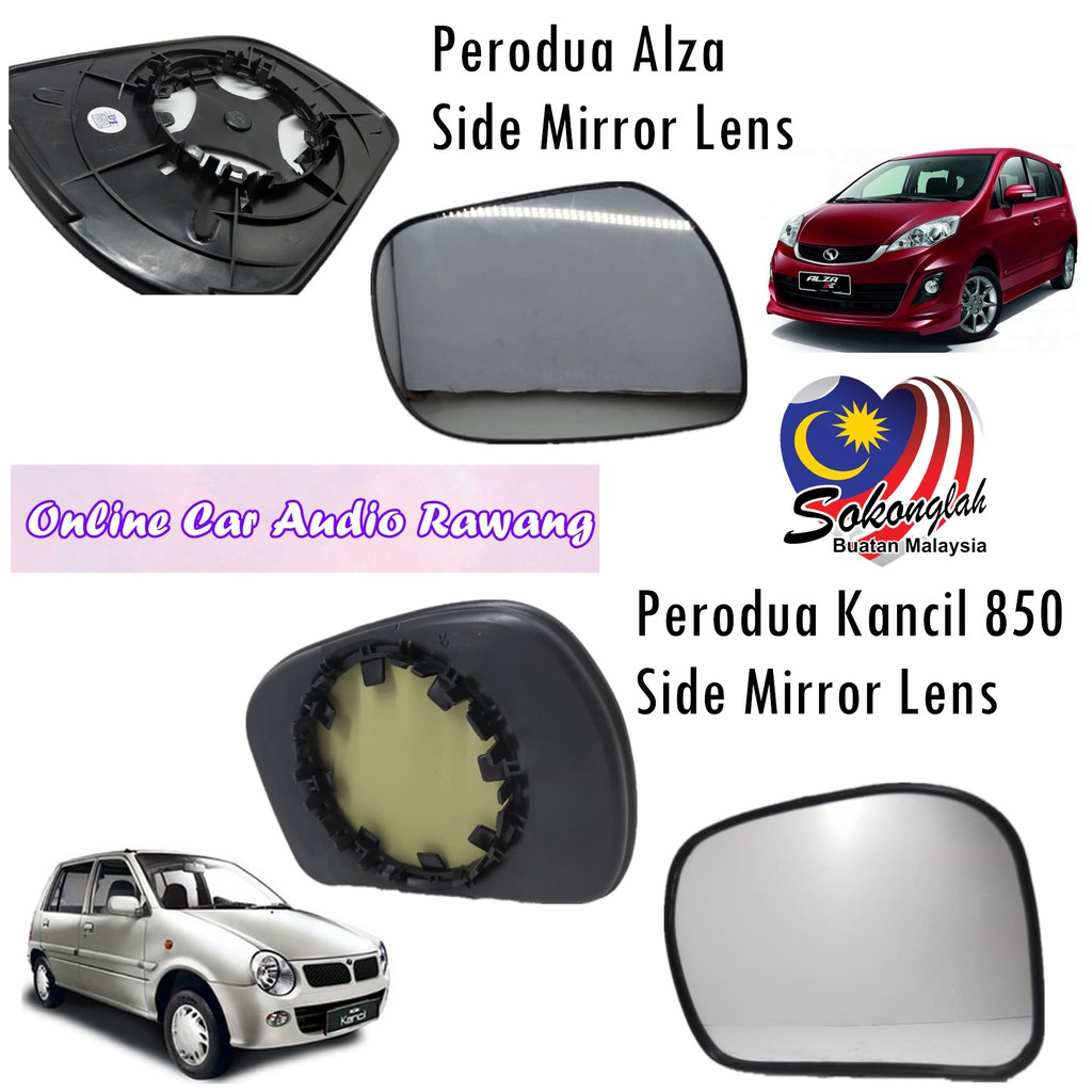 Side Mirror Lens Perodua Alza / Perodua Kancil Shopee Philippines