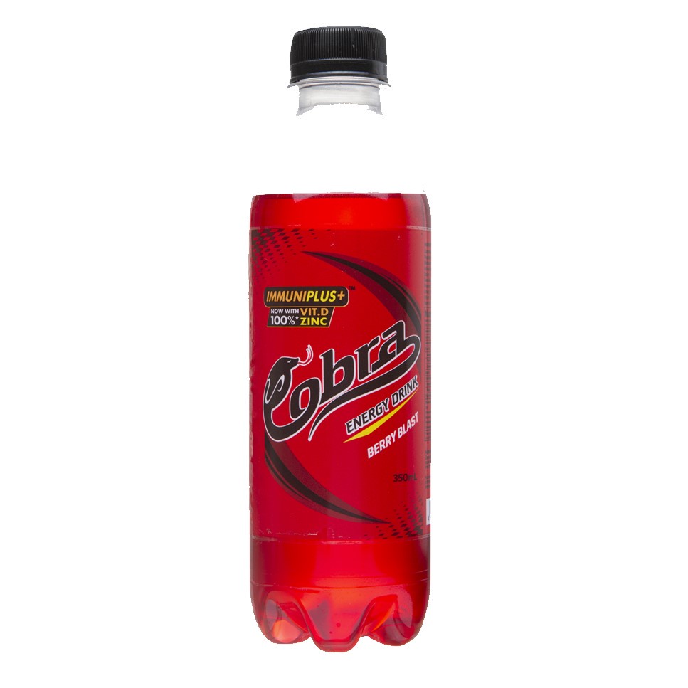 Cobra Energy Drink Berry Blast with Immuniplus+ in resealable bottle (350ml) Shopee Philippines