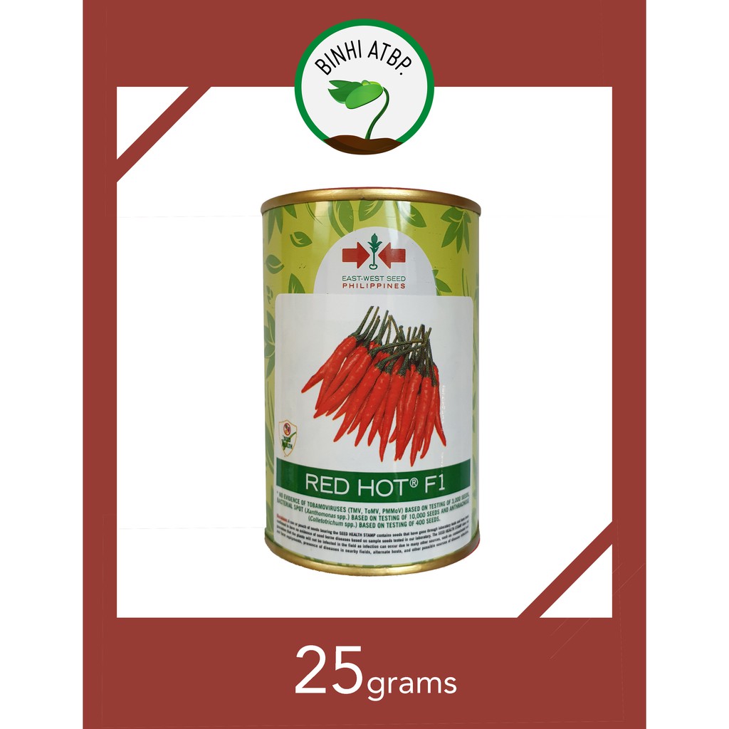 Eastwest Red Hot F1 Hot Pepper Seeds (25 Gr Can) Shopee Philippines