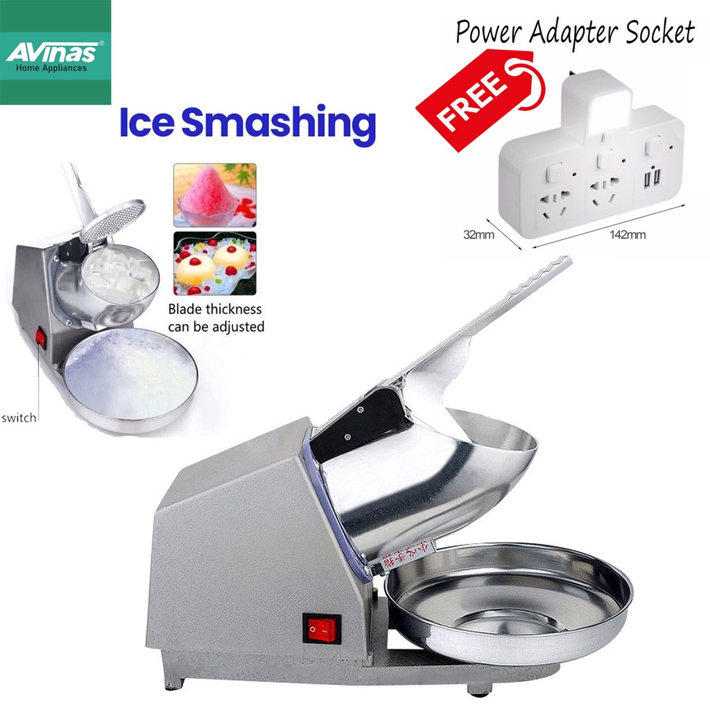 Ice Smashing Electric Crusher Machine WITH SOJ828 SOCKET ADAPTER