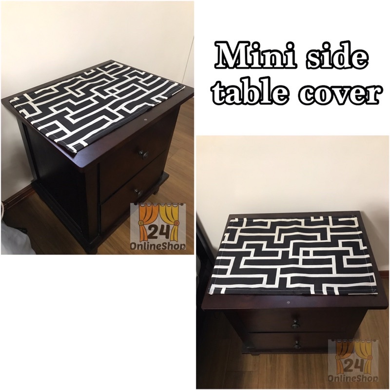 Mini Side Table Cover Small table cover 12x18'' table placemat