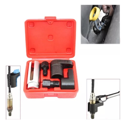 5pcs/set O2 Oxygen Sensor Socket Thread Chaser Install Offset Wrench