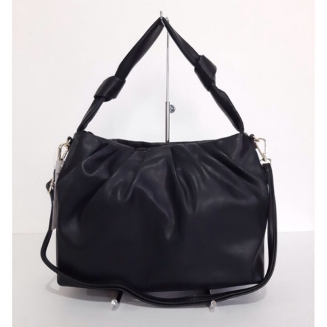 Madden Girl Women's Black Convertible Knot Strap & Crossbody Bag