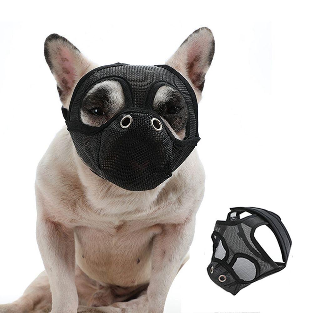 DOREEN Dog Muzzles Short Snout Dog Breathable Grooming Tools Anti Biting French Bulldog for