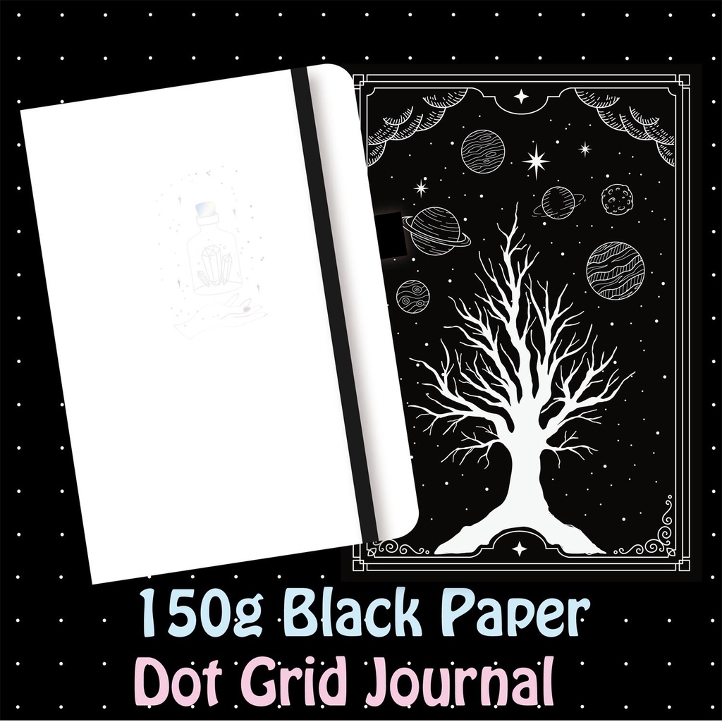 Black Paper Bullet Dotted Journal 150gsm Paper WIEB Shopee Philippines
