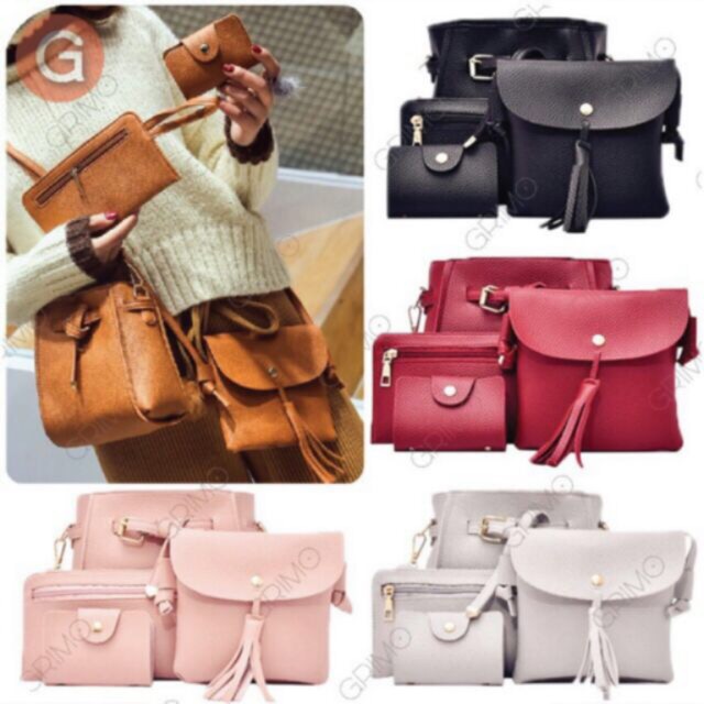 4 in 1 set korean bag Shopee Philippines