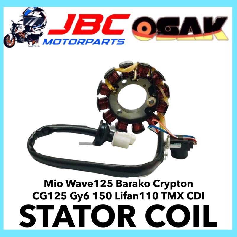 Osak Stator Coil Wave125 Mio Bc175 Gy6 150 Lifan110 Cg125 Crypton