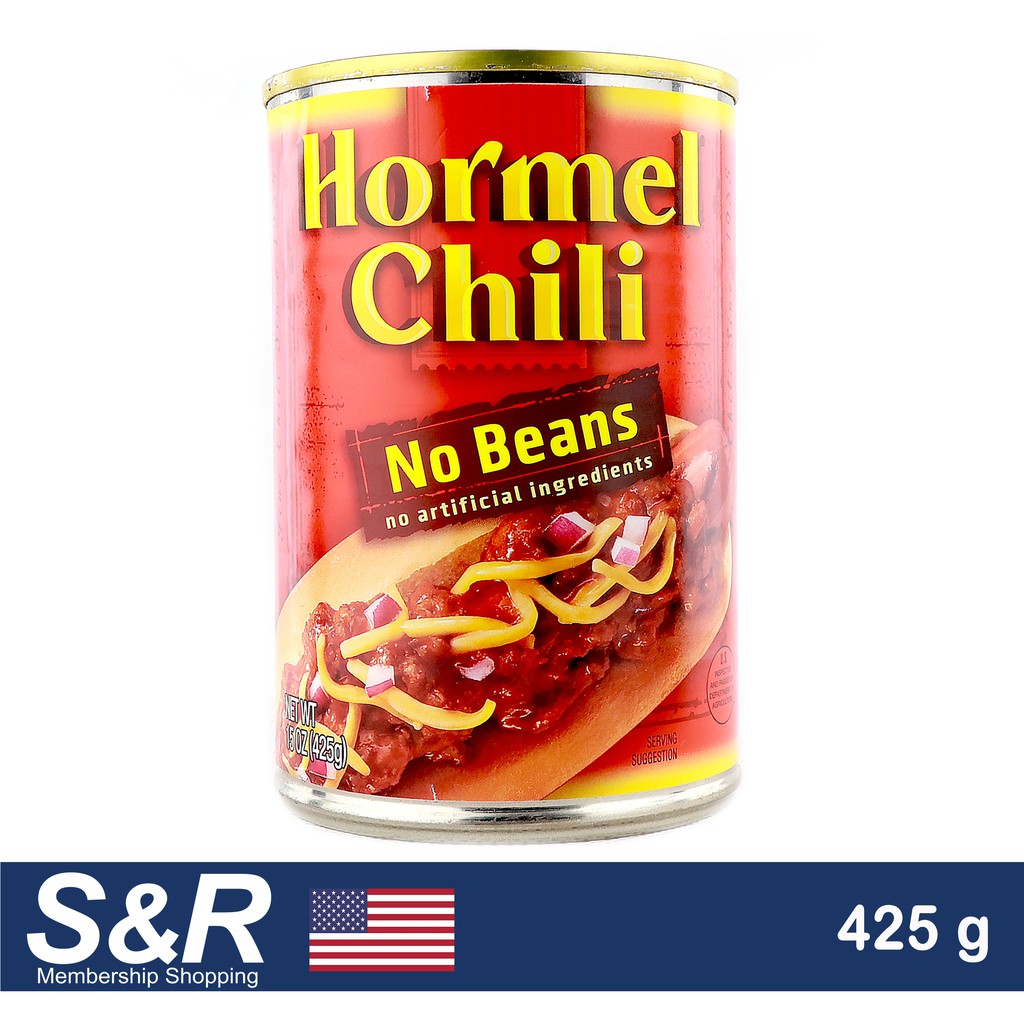 Hormel Chili Canned Meat No Beans 425g Shopee Philippines