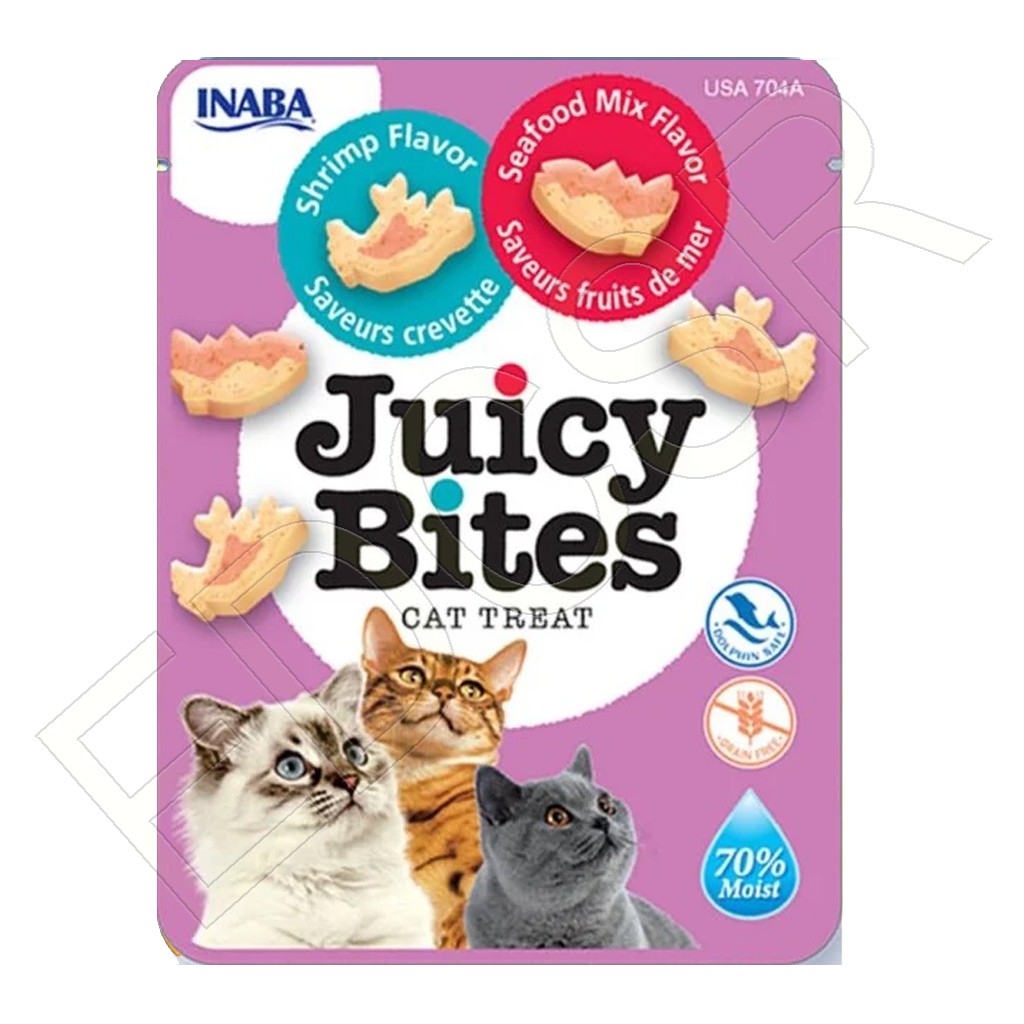 Inaba Juicy Bites Cat Treats Shrimp & Seafood Flavor 11.3g Shopee