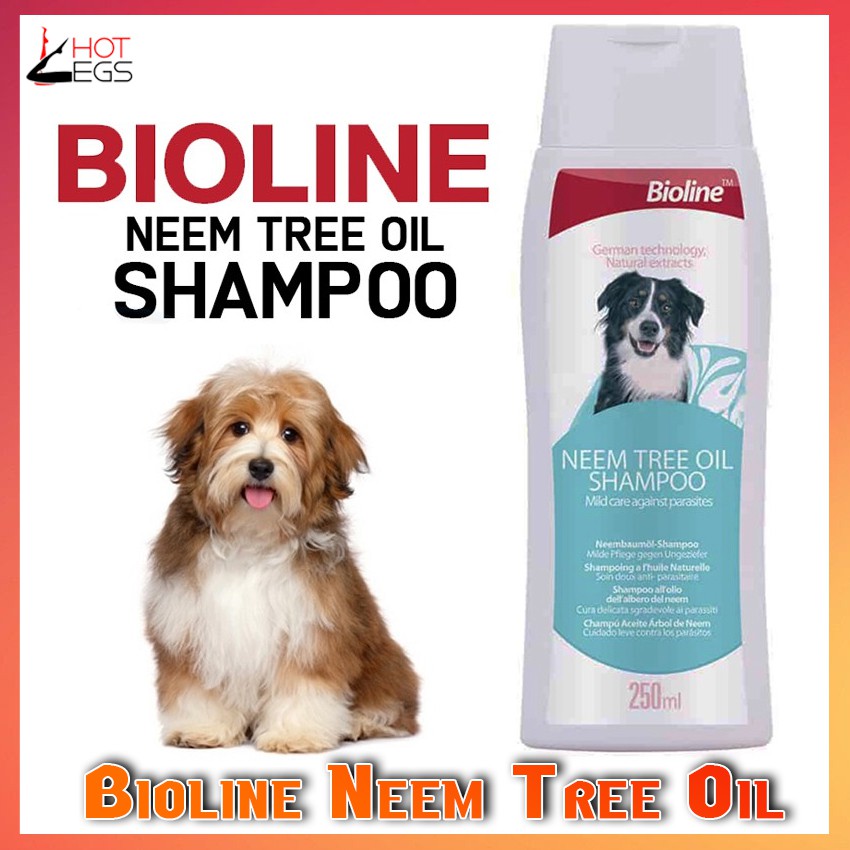 Bioline Mild Shampoo for Dogs 250ml (Neem Tree Oil / Natural Oil/ Puppy
