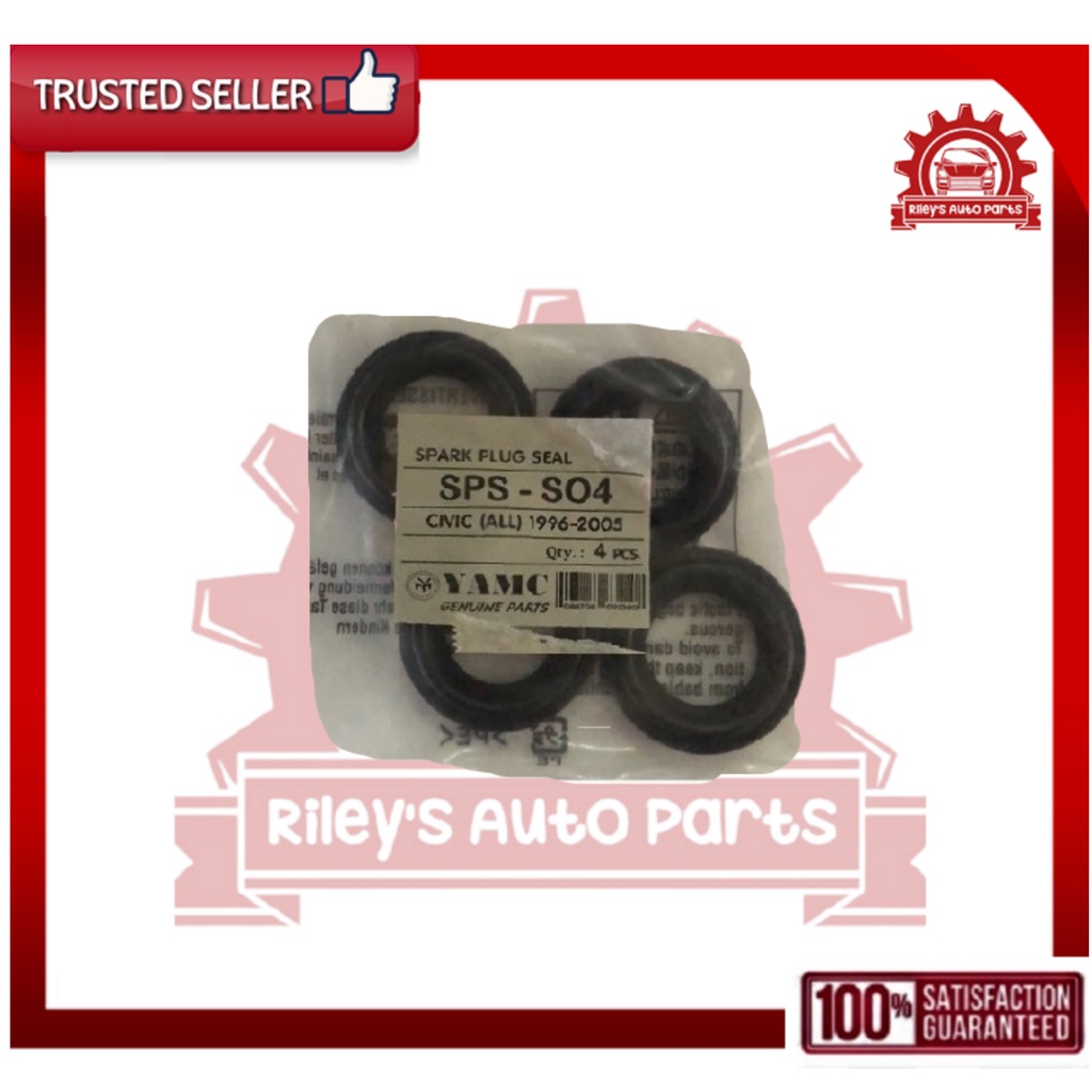 SPARK PLUG SEAL FOR ALL HONDA CIVIC 96-05/CITY 96-02 SET(4pcs) | Shopee