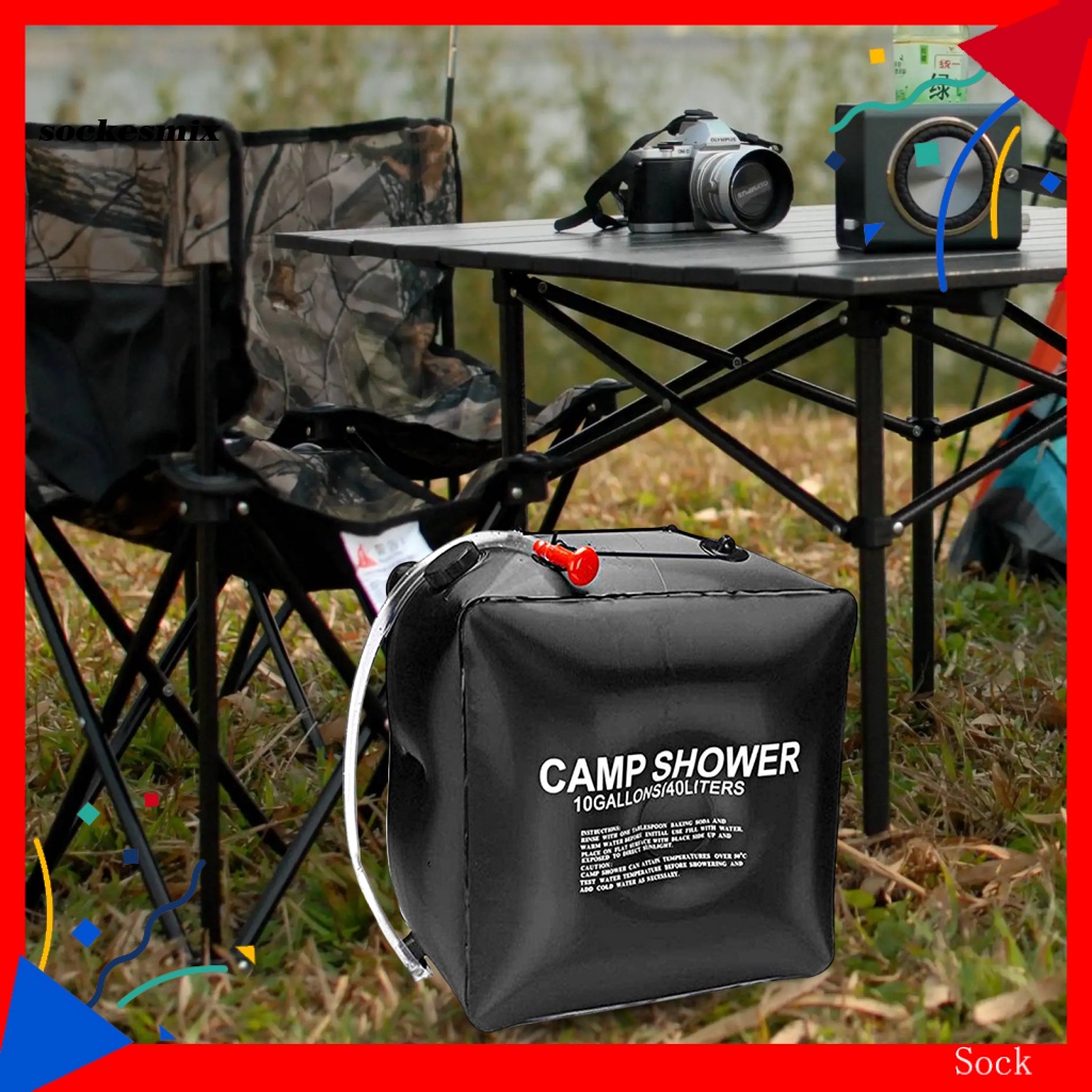 SX 1 Set Camping Shower Bag 40L Portable Solar Camping Shower Bag Safe Shopee Philippines