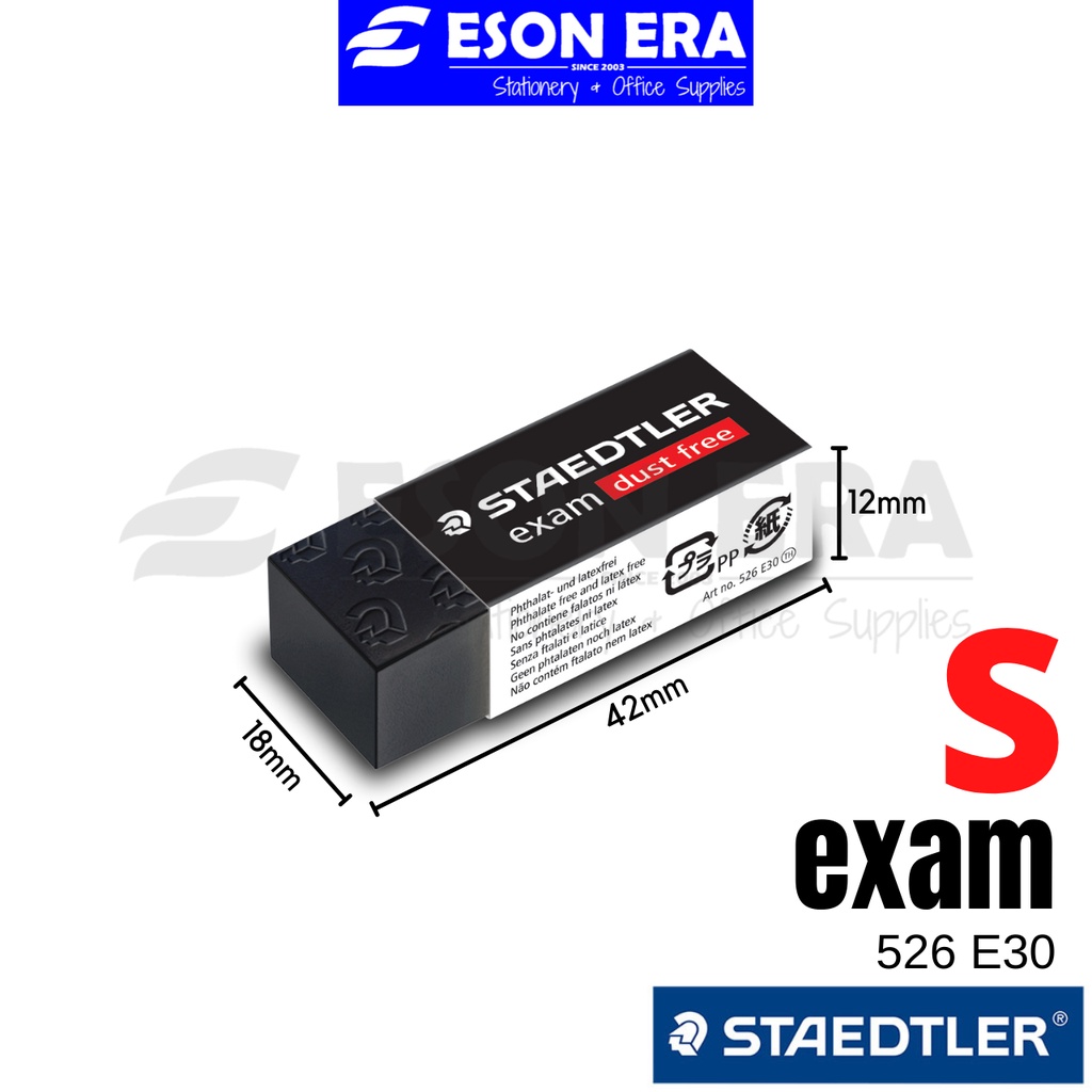 Staedtler Eraser Rasoplast / Exam / Soft Shopee Philippines
