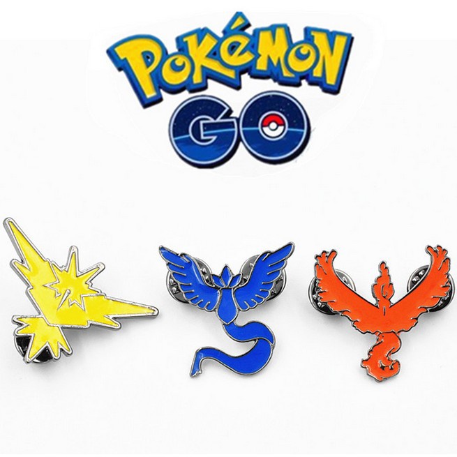Cosplay Pokemon Gym Badges Pokemon Go Team Instinct Mystic Valor Map