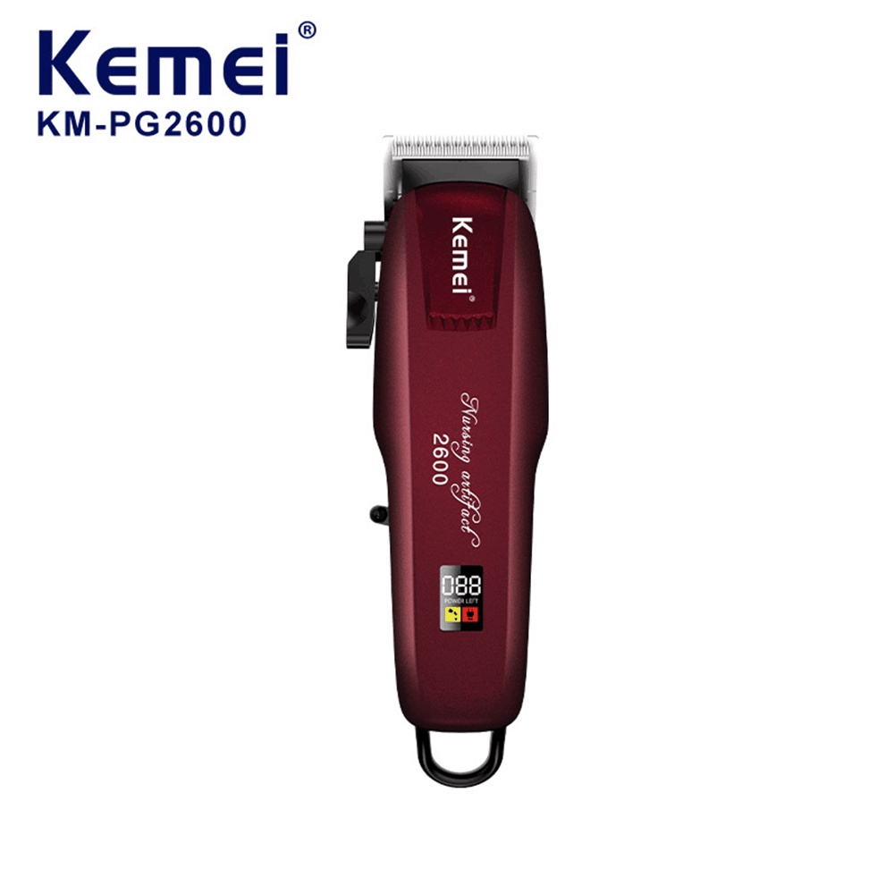 Kemei KmPg2600 Led Usb Hair Cut Machine Electric Clipper For Man Electric Shopee Philippines